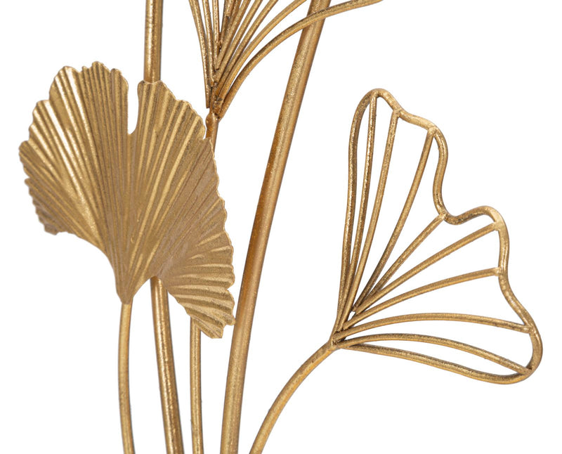 Decoratiune Mauro Ferretti Leaf  26X11,5X44,5  cm, Auriu