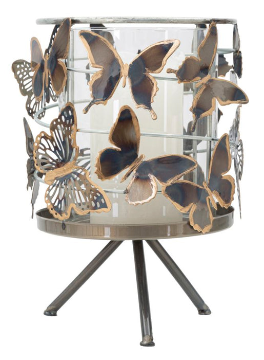 Suport Lumanare Mauro Ferretti Farfalle  15X23,3  cm, Multicolor