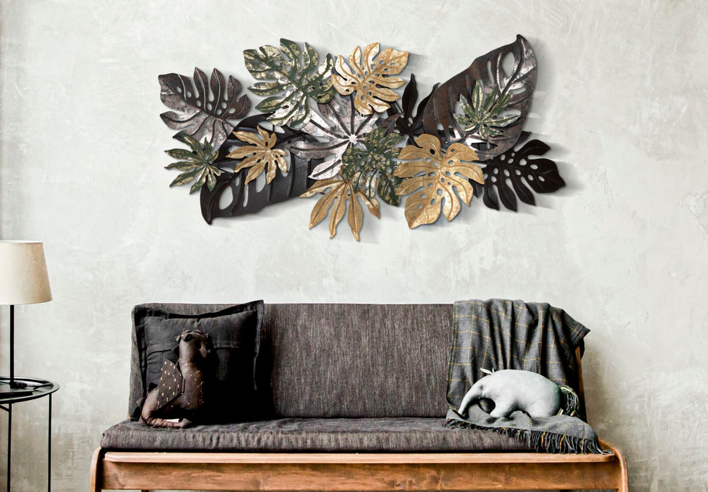 Decoratiune de Perete Mauro Ferretti Antique Leaf  133X10X67 cm, Multicolor
