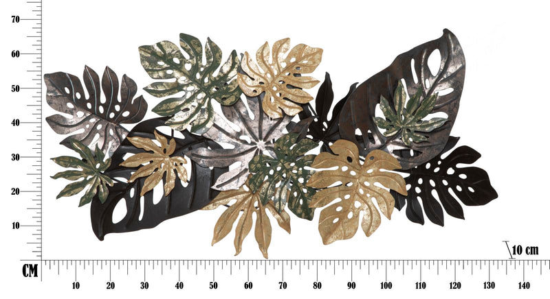 Decoratiune de Perete Mauro Ferretti Antique Leaf  133X10X67 cm, Multicolor
