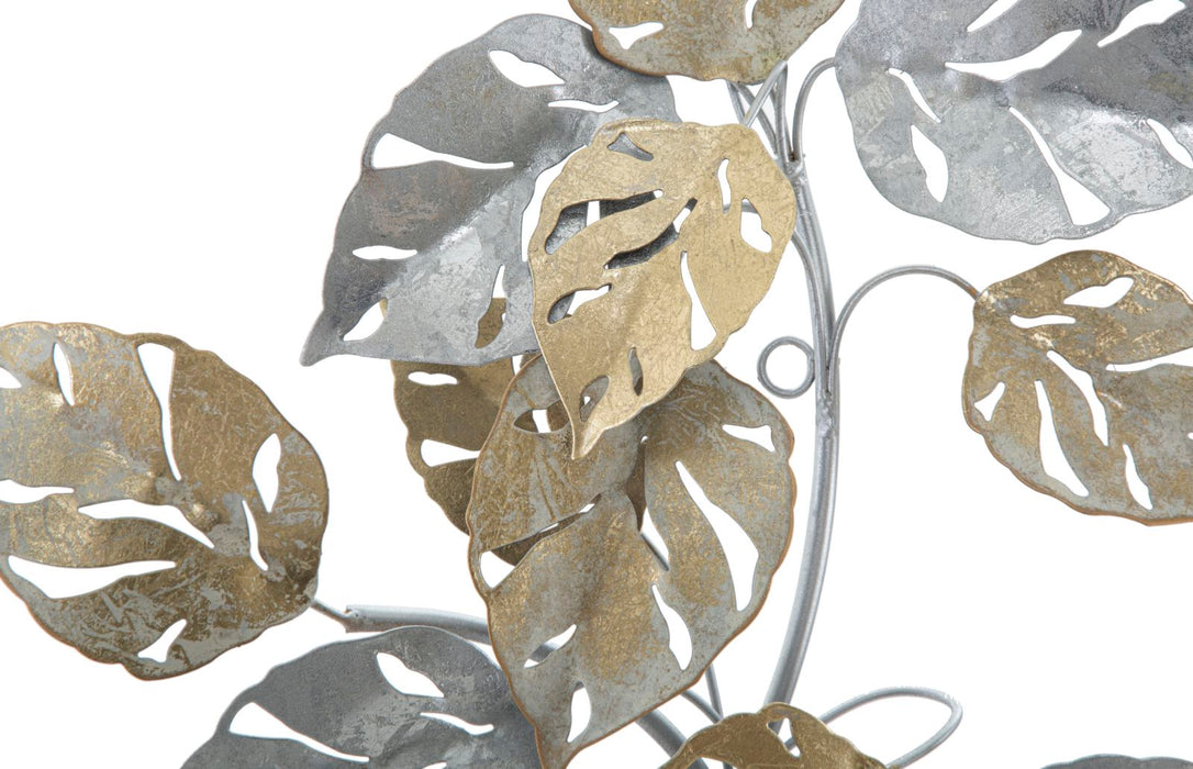 Decoratiune de Perete Mauro Ferretti Leaf  50X7,5X90,5 cm, Multicolor