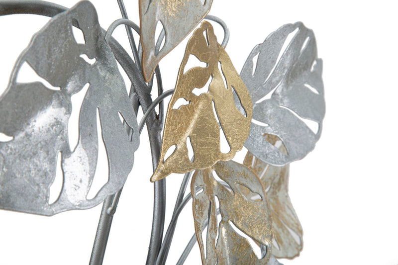 Decoratiune de Perete Mauro Ferretti Leaf  50X7,5X90,5 cm, Multicolor