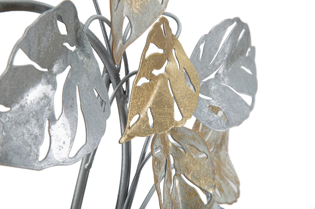 Decoratiune de Perete Mauro Ferretti Leaf  50X7,5X90,5 cm, Multicolor