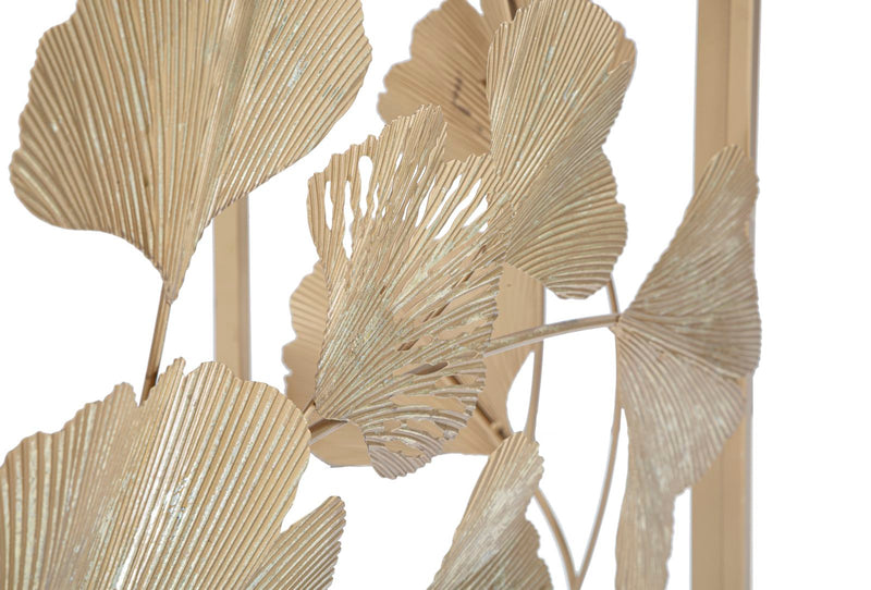 Consola Mauro Ferretti In Ferro Leaf 108X36, 5X80 cm, Auriu