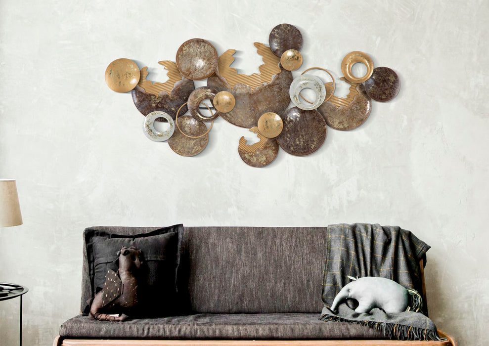 Decoratiune de Perete Mauro Ferretti Circle  135X7X69 cm, Multicolor