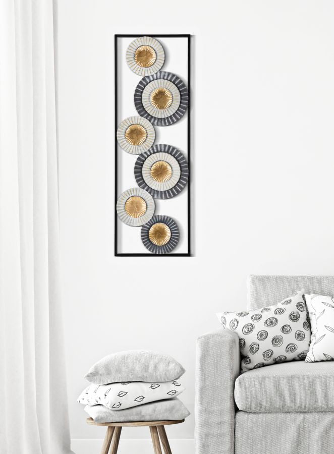 Decoratiune de Perete Mauro Ferretti Art A,  31X2X90 cm, Multicolor