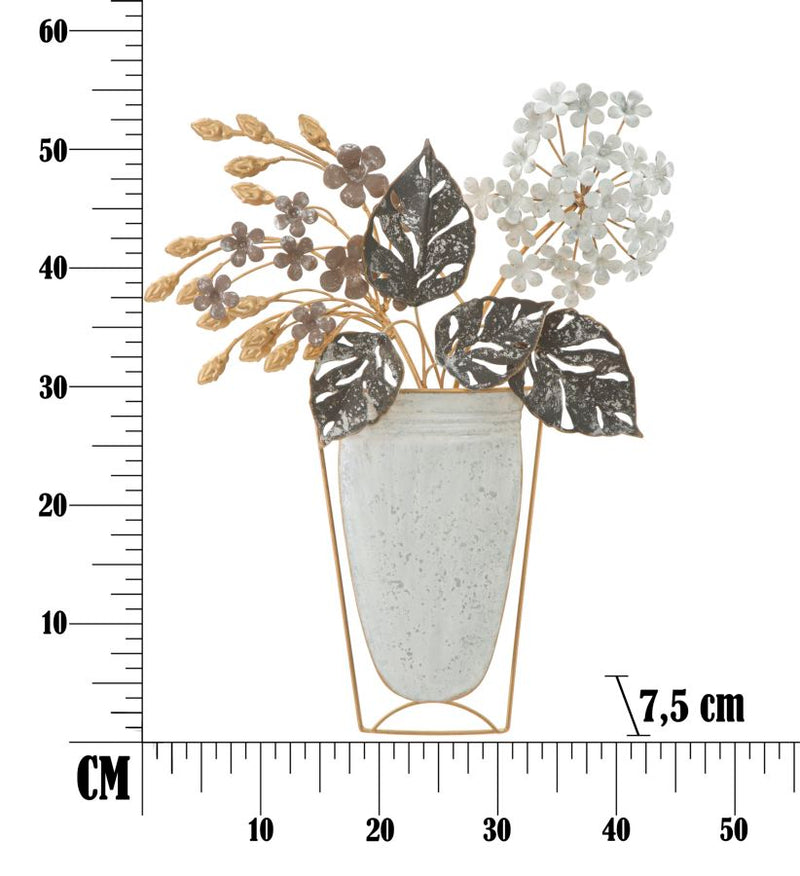 Decoratiune de Perete Mauro Ferretti Vase  45,5X7,5X53 cm, Multicolor