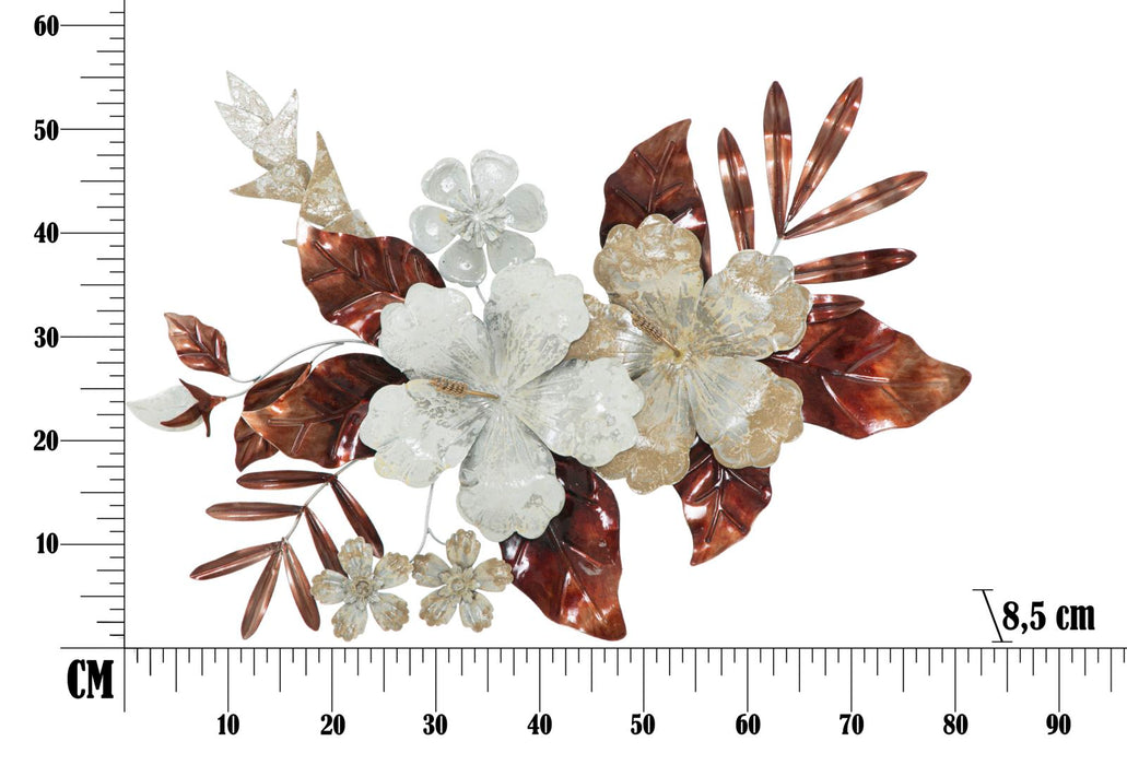 Decoratiune de Perete Mauro Ferretti Bouquet  83X8,5X55 cm, Multicolor