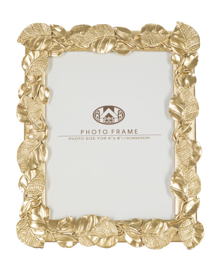 Rama Foto Mauro Ferretti Old Leaf  20,5X2X26cm, Dimensiunea Interioara 15X20  cm, Auriu