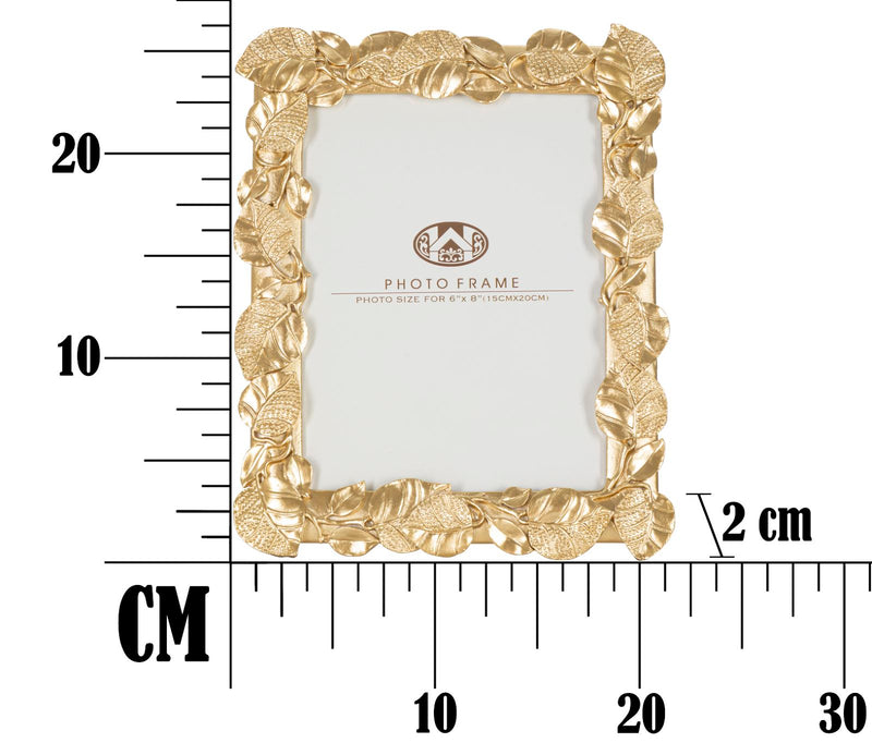 Rama Foto Mauro Ferretti Old Leaf  20,5X2X26cm, Dimensiunea Interioara 15X20  cm, Auriu