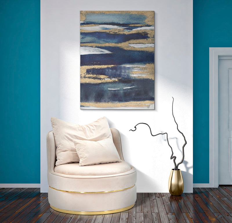 Tablou Mauro Ferretti Dark Blue  60X2,7X80 cm, Multicolor