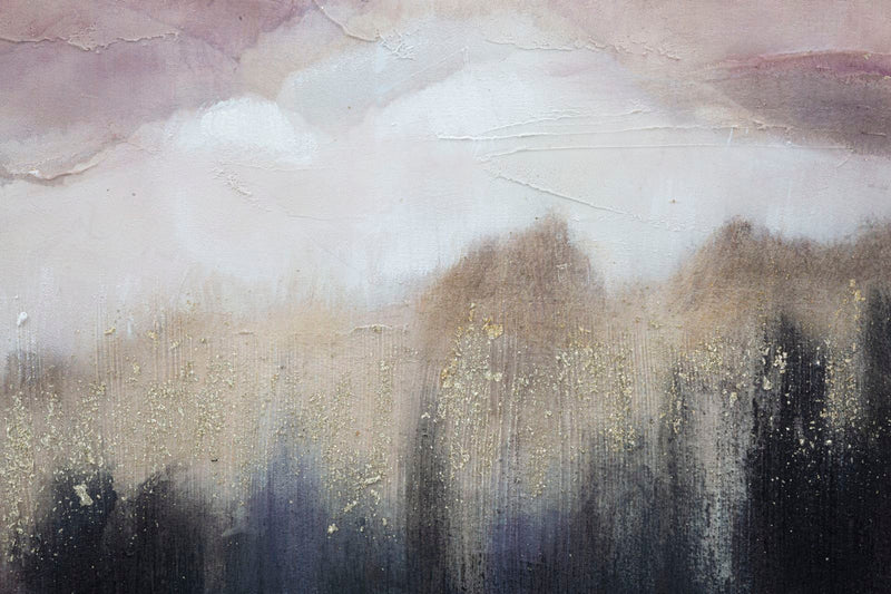 Tablou Mauro Ferretti Pink Mountain  80X2,7X60 cm, Multicolor