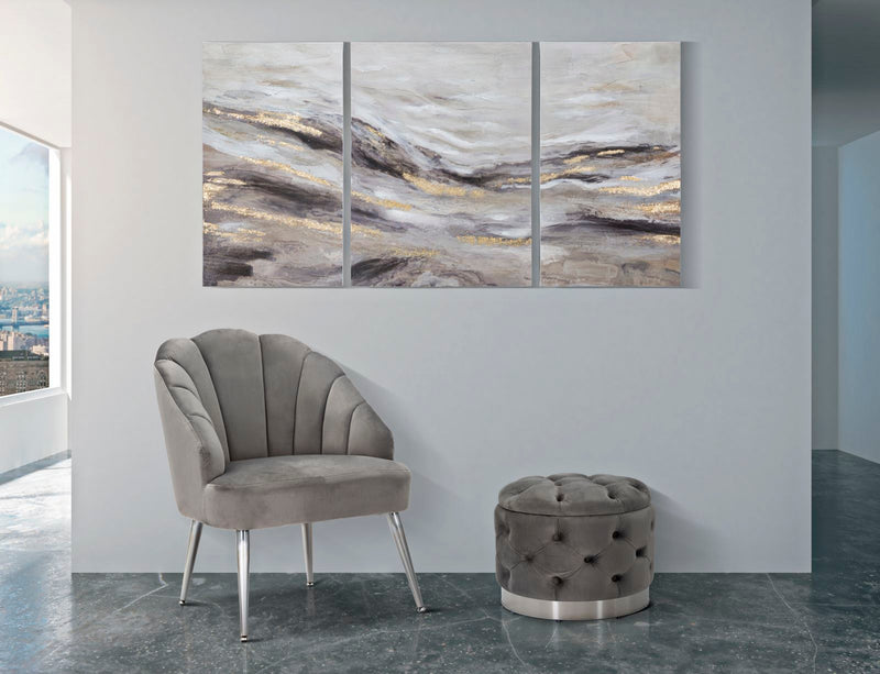 Set Tablouri Mauro Ferretti Monty, Set 3 Piese, 45X2, 7X80-60X2, 7X80 cm, Multicolor