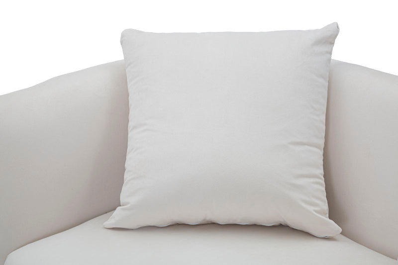 Canapea 2 Locuri Mauro Ferretti Bucarest Crema 127X74X73 cm, Crem/Auriu