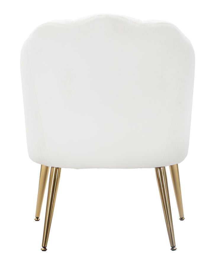 Fotoliu Mauro Ferreti Shell Crema  65X69X84  cm, Crem/Auriu