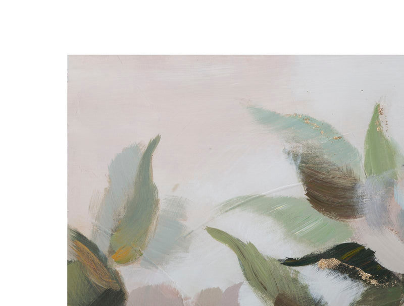 Tablou decorativ Pictat Manual Mauro Ferretti Flower&Leaf, 100X3,7X80 cm, Multicolor