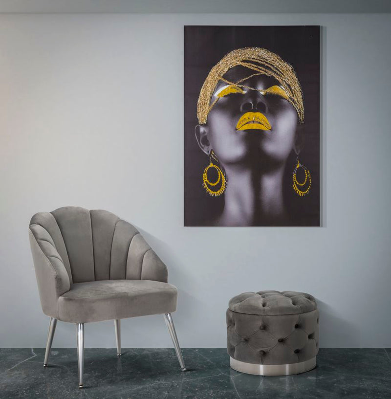 Tablou decorativ Mauro Ferretti Massai Lady, Canvas, 80X3,8X120 cm, Multicolor