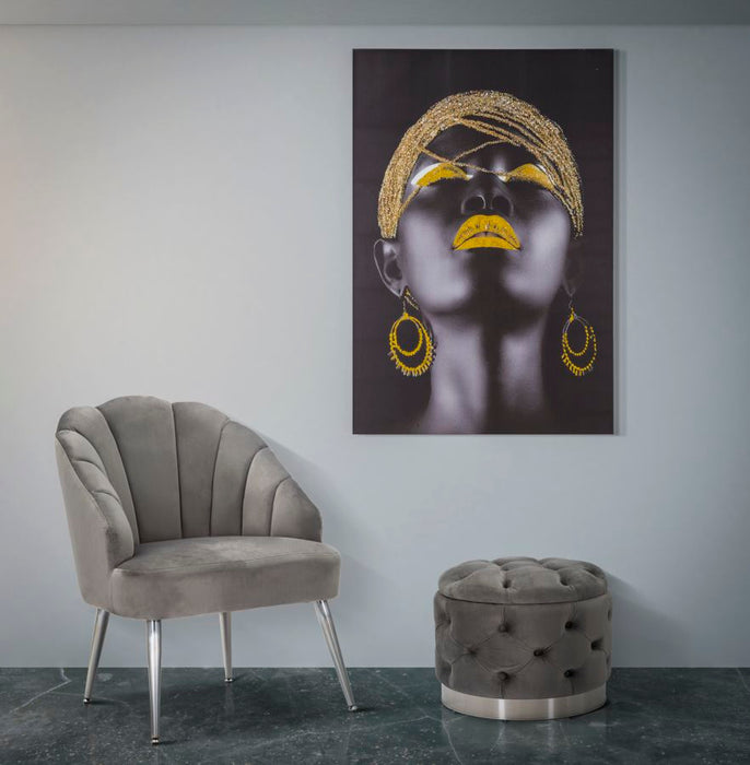 Tablou decorativ Mauro Ferretti Massai Lady, Canvas, 80X3,8X120 cm, Multicolor