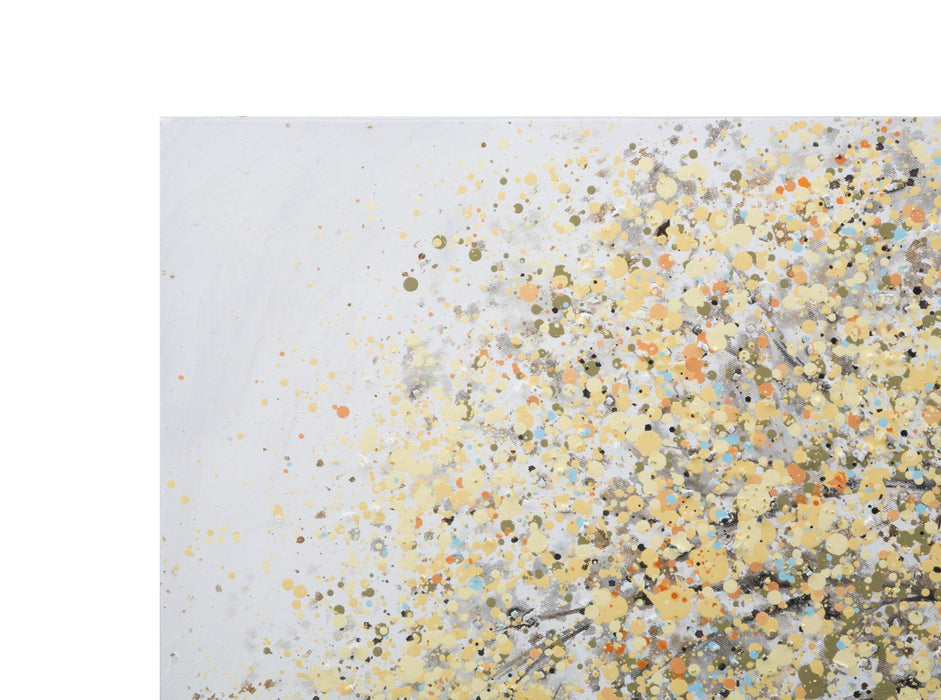 Tablou decorativ Pictat Manual Mauro Ferretti Tree Simple B, 120X3,8X80 cm, Multicolor