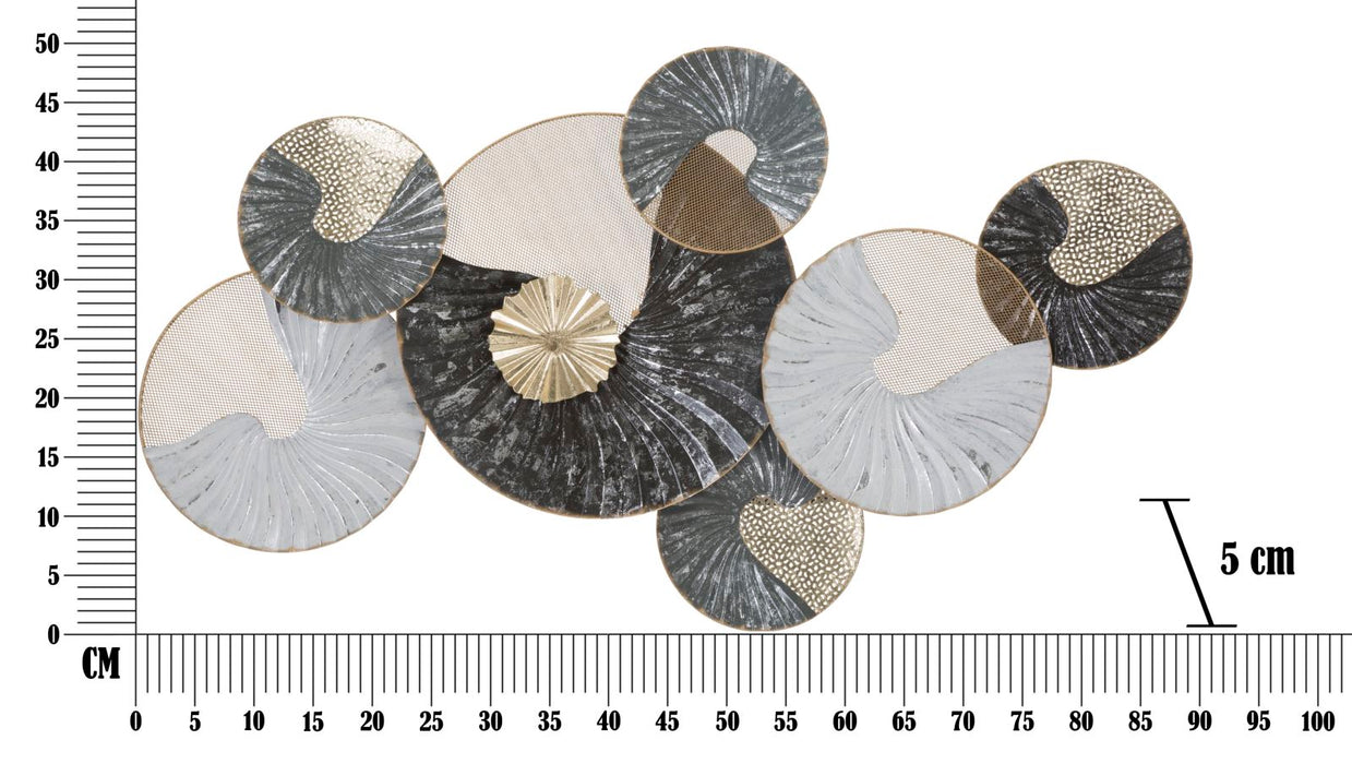 Decoratiune de Perete Mauro Ferretti Circy  89,5X5X49,5 cm, Multicolor