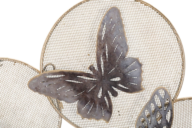 Decoratiune de Perete Mauro Ferretti Butterfly Dark  66X5X38 cm, Multicolor