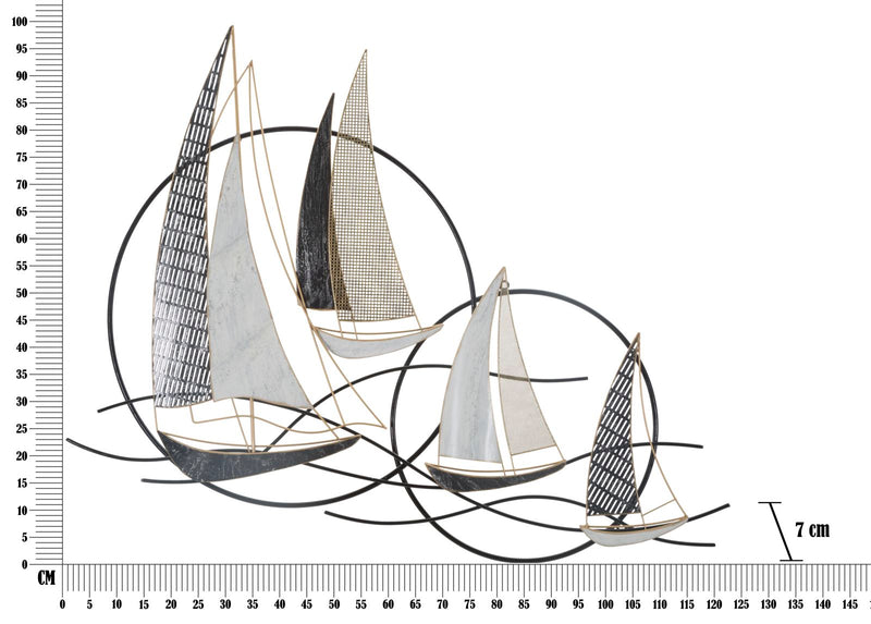 Decoratiune de Perete Mauro Ferretti Vela  123X7X100 cm, Multicolor