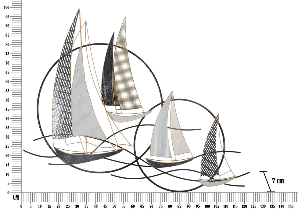 Decoratiune de Perete Mauro Ferretti Vela  123X7X100 cm, Multicolor