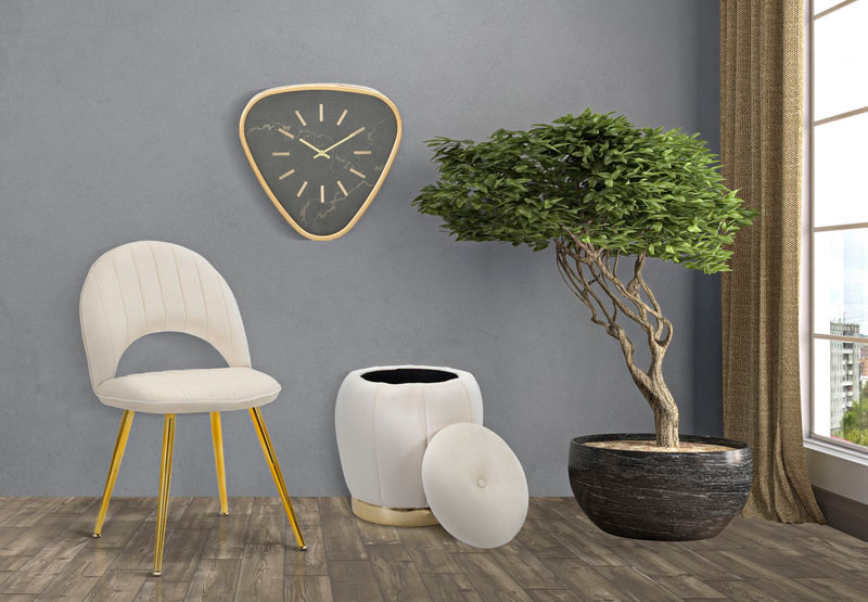 Ceas decorativ de Perete Mauro Ferretti  Triangle  40X6X38 cm, Auriu/Negru