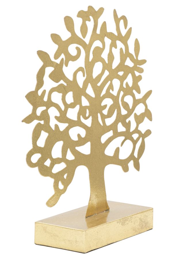 Decoratiune Mauro Ferretti Albero Gold  31X8,5X31,5 cm, Auriu