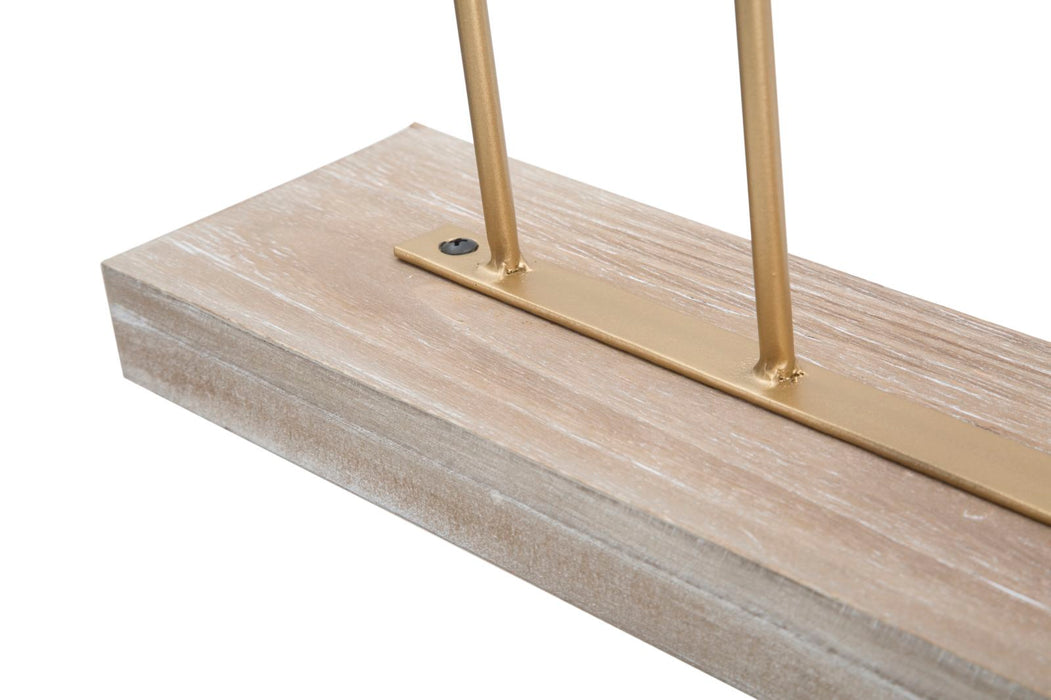 Decoratiune Mauro Ferretti Long Leaf  47X10X57,5 cm, Auriu