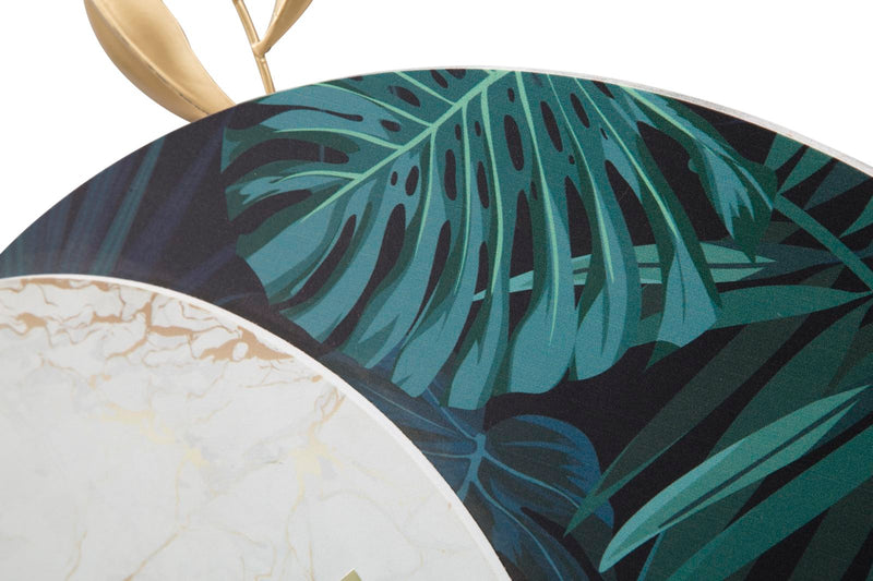 Ceas decorativ de Perete Mauro Ferretti Roundy Verde 60X4, 5X65 cm, Multicolor
