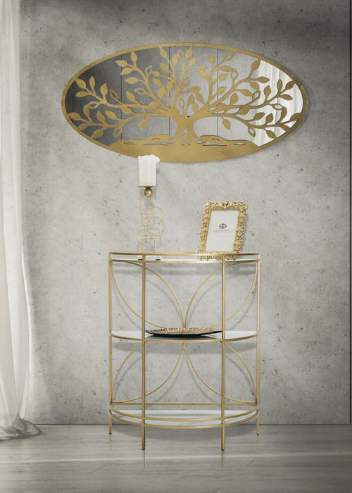 Decoratiune de Perete Mauro Ferretti Albero della Vita Mirror  120X2X60 cm, Auriu