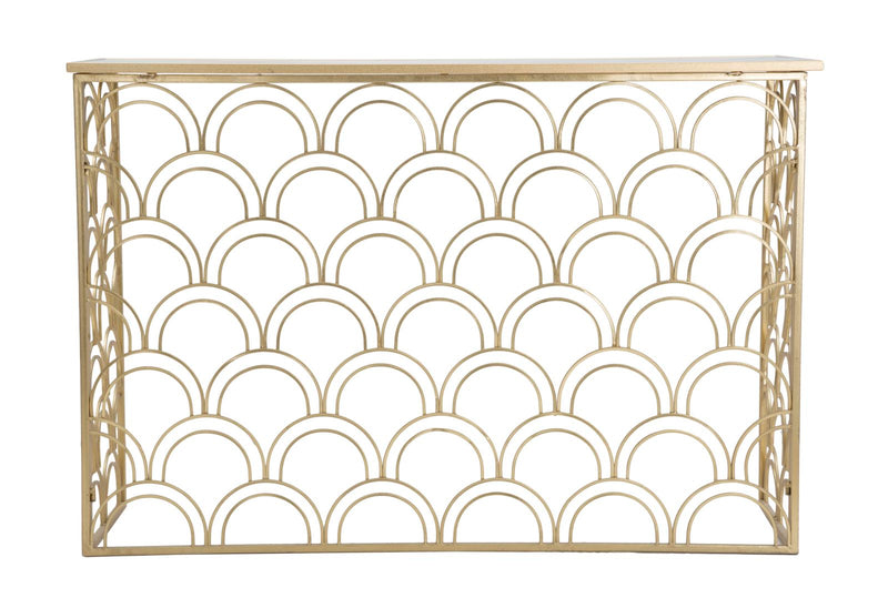 Consola Mauro Ferretti Arc  120X40X80,5 cm, Auriu/Multicolor