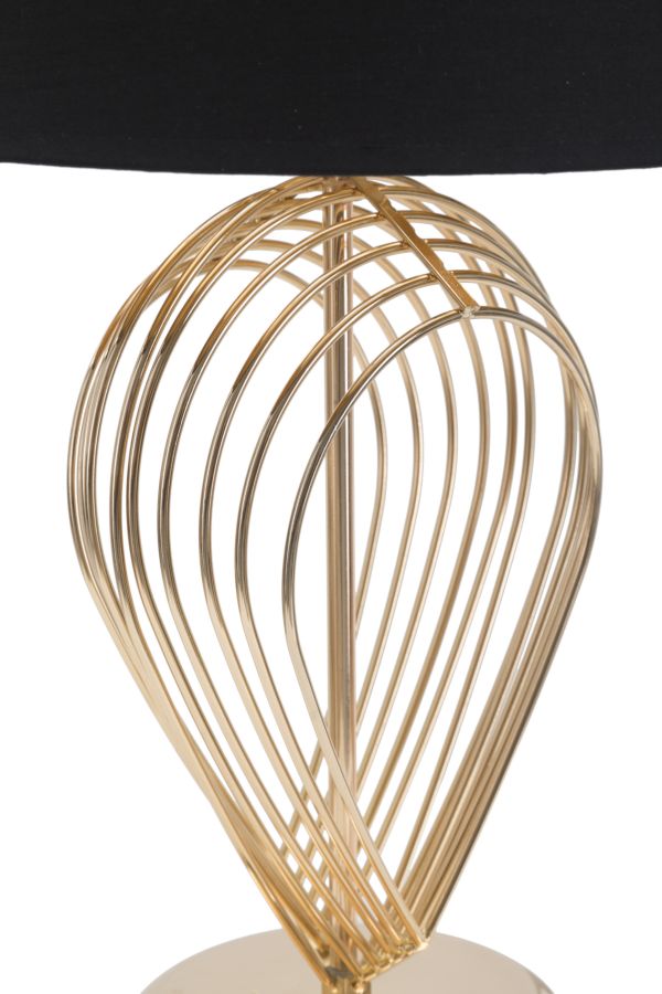Veioza Mauro Ferretti Maxt  Ø 32,5X53,5 cm, Auriu/Negru