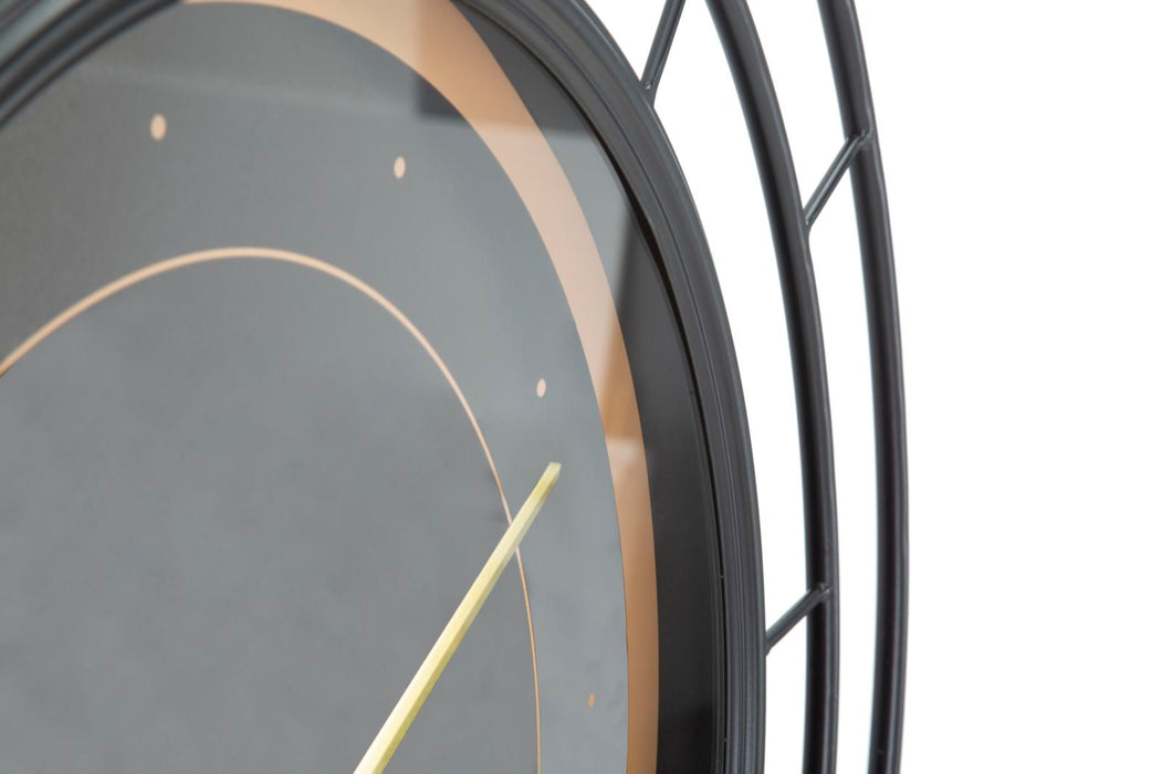 Ceas decorativ de Perete Mauro Ferretti  Fashion Dark  Ø 70X5,5 cm, Negru