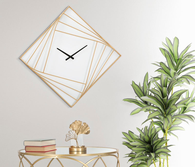 Ceas decorativ de Perete Mauro Ferretti Goldy Line   85X6X85 cm, Auriu