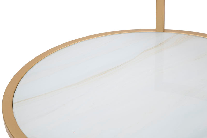 Masuta Mauro Ferretti Glam Sofy  Ø 38X61 cm, Auriu/Multicolor