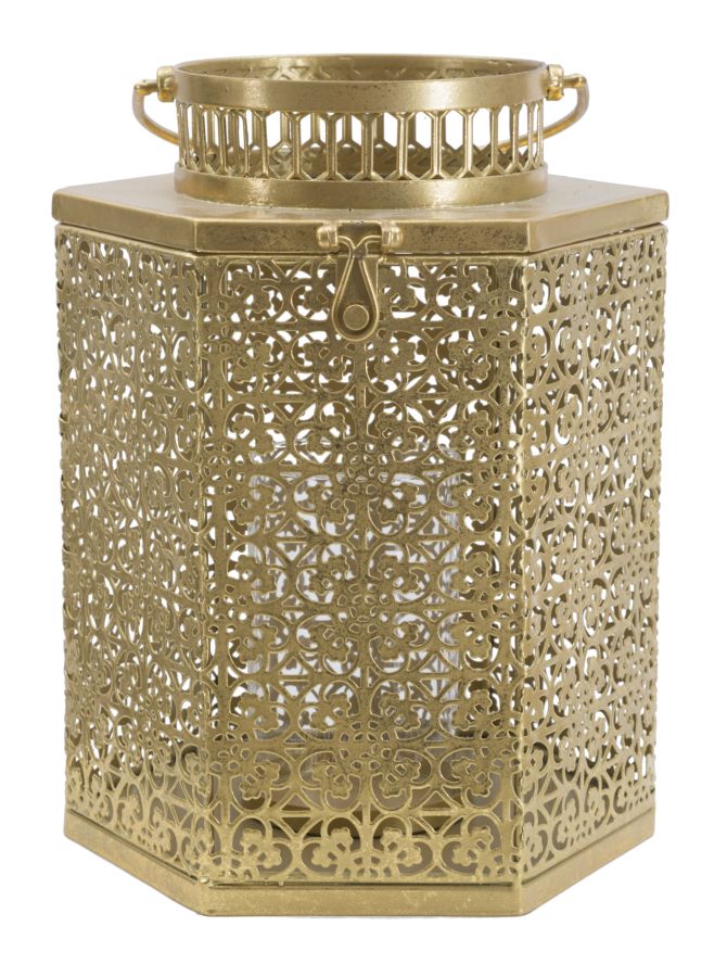 Suport Lumanare Mauro Ferretti Goldy  25X21X33 cm, Auriu