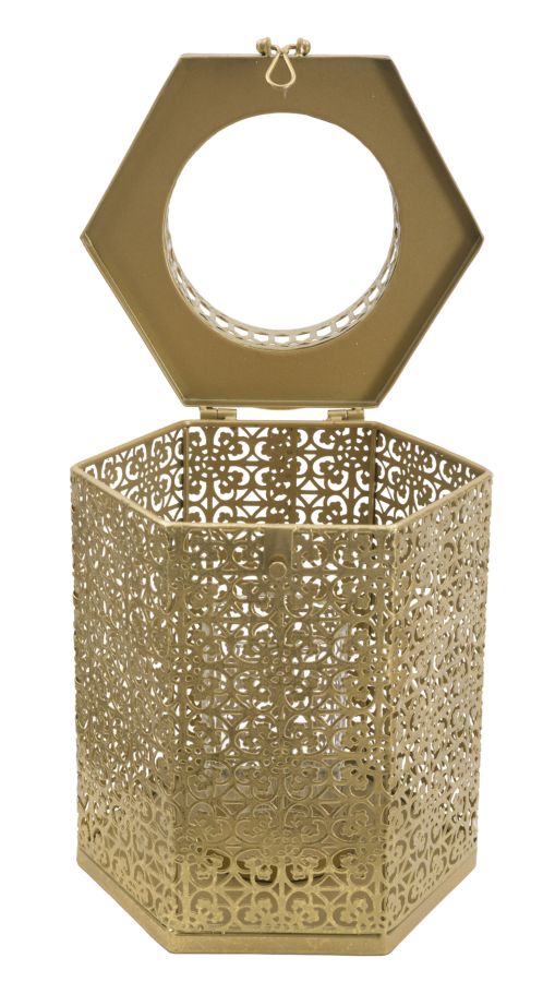 Suport Lumanare Mauro Ferretti Goldy  25X21X33 cm, Auriu