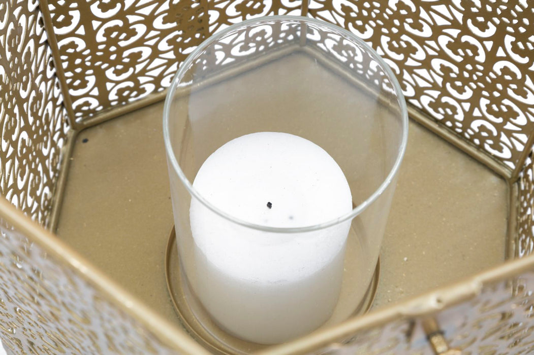 Suport Lumanare Mauro Ferretti Goldy  25X21X33 cm, Auriu