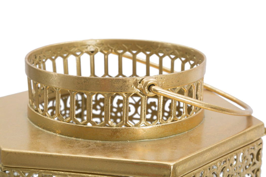 Suport Lumanare Mauro Ferretti Goldy  25X21X33 cm, Auriu