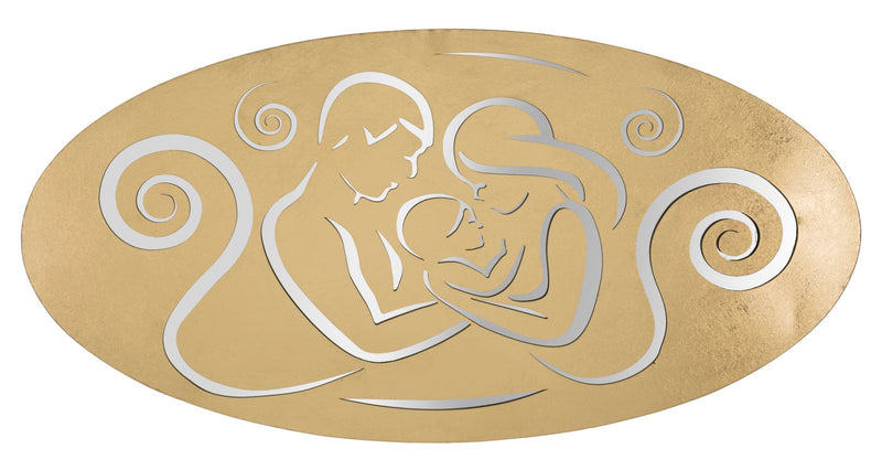 Decoratiune de Perete Mauro Ferretti Nativity Gold A,  120X2X60 cm, Auriu