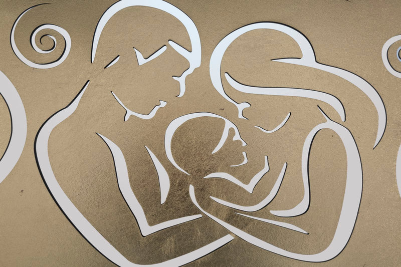 Decoratiune de Perete Mauro Ferretti Nativity Gold A,  120X2X60 cm, Auriu