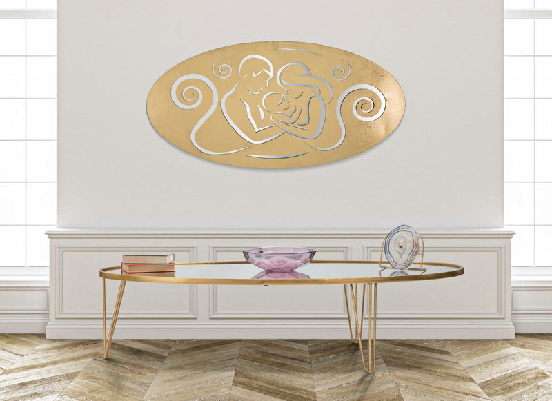 Decoratiune de Perete Mauro Ferretti Nativity Gold A,  120X2X60 cm, Auriu