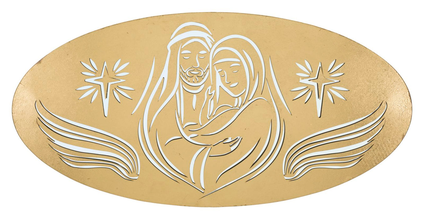 Decoratiune de Perete Mauro Ferretti Nativity Gold B,  120X2X60 cm, Auriu