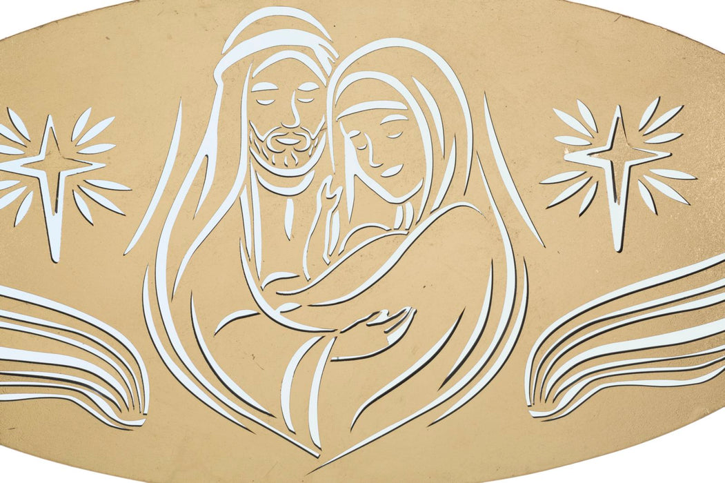 Decoratiune de Perete Mauro Ferretti Nativity Gold B,  120X2X60 cm, Auriu