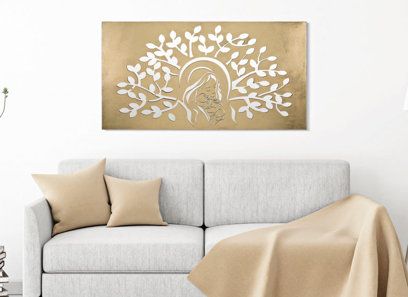 Decoratiune de Perete Mauro Ferretti Gold  120X2X64 cm, Auriu