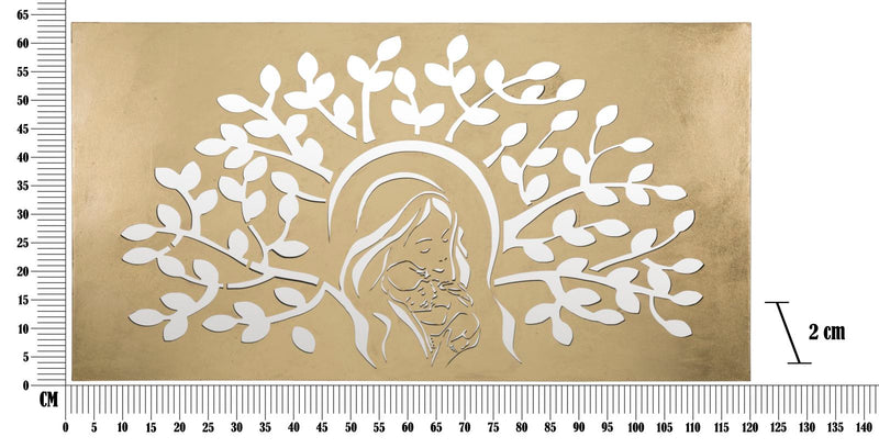 Decoratiune de Perete Mauro Ferretti Gold  120X2X64 cm, Auriu