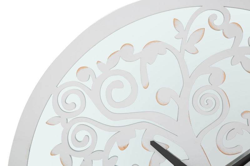 Ceas decorativ de Perete Mauro Ferretti  White Tree  Ø 55X4,5 cm, Alb