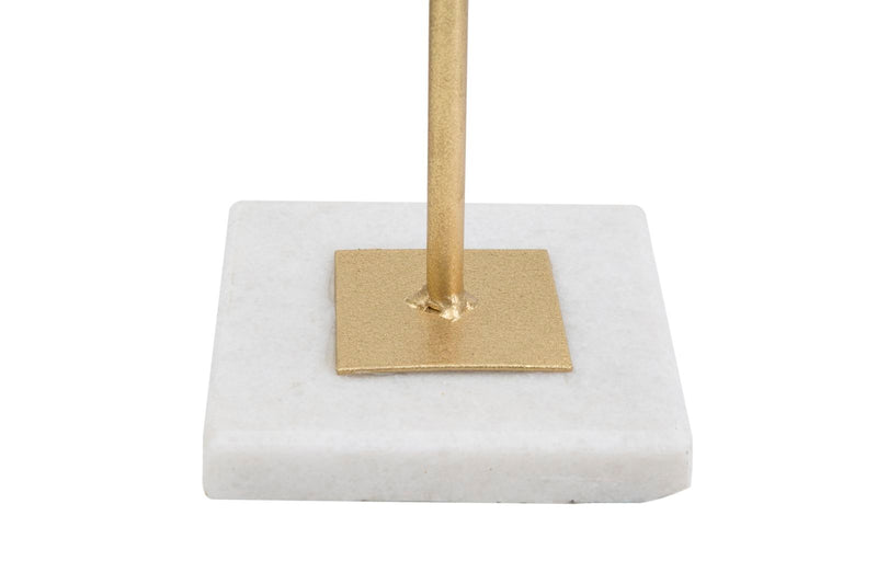Decoratiune Mauro Ferretti Cube  16X18X52,5 cm, Auriu/Alb